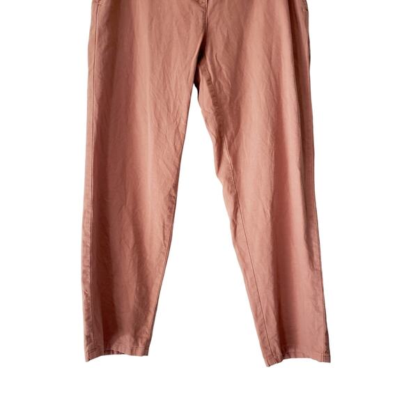 Eileen Fisher Organic Cotton Hemp Pants Pink Size 6 - Picture 3 of 9